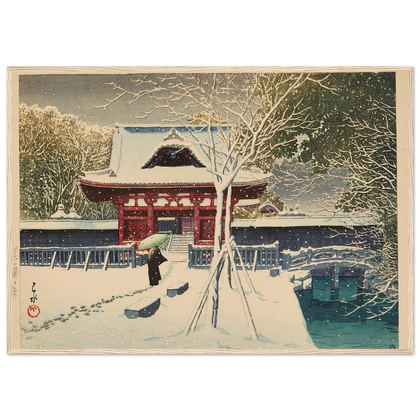 Shiba koen no yuki (Snow at Shiba Park) (1931) Art Print | Kawase Hasui-Quipham Collections