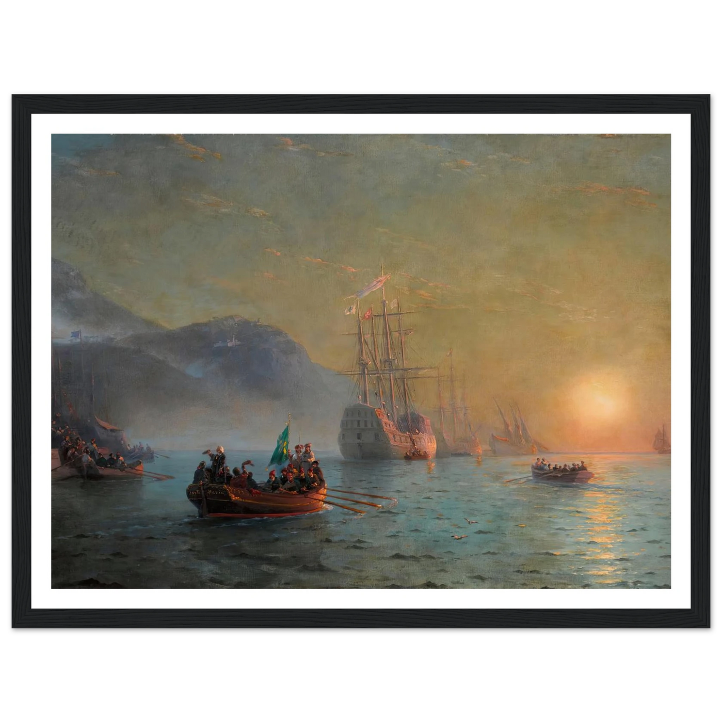 Columbus’ Farewell before Starting on his Voyage from Port Palos in Spain (1892) Art Print | Ivan Konstantinovich Aivazovsky-Quipham Collections