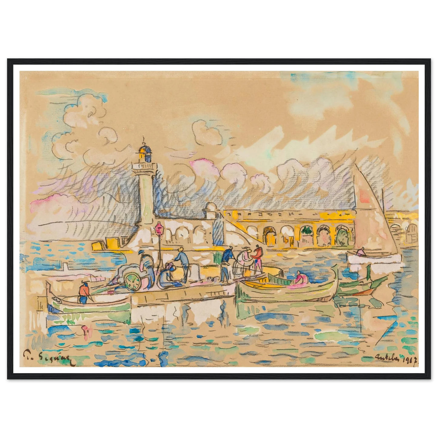 Antibes (1917) Art Print | Paul Signac-Quipham Collections