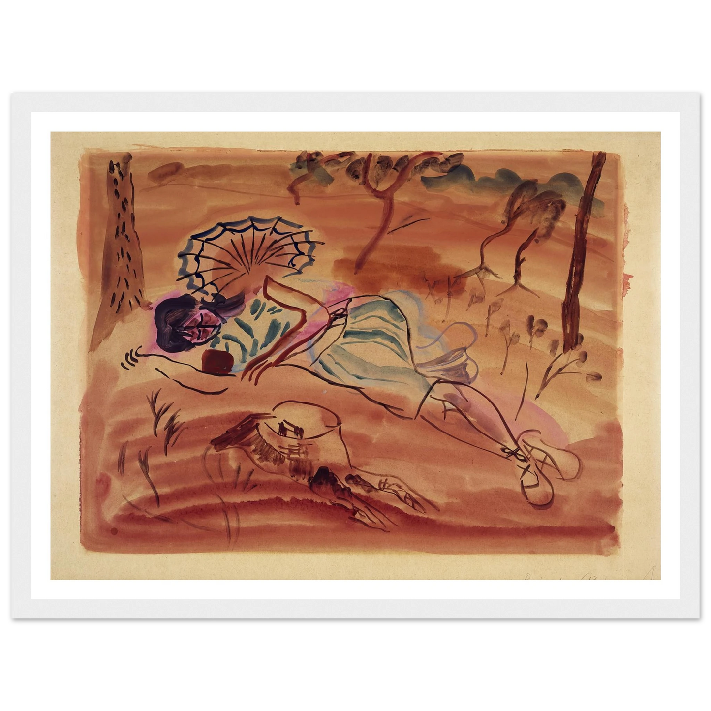 Pinewoods (Under the pines) (1931) Art Print | Frances Hodgkins-Quipham Collections