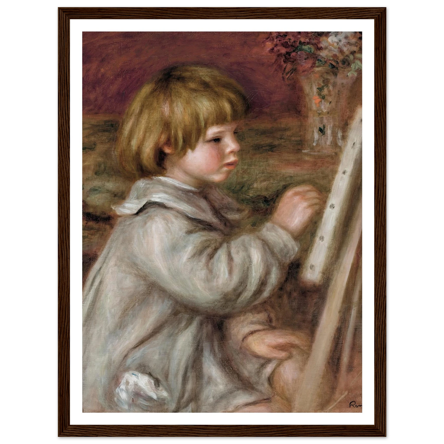 Le petit peintre (Claude Renoir) (1907) Art Print | Pierre Auguste Renoir-Quipham Collections