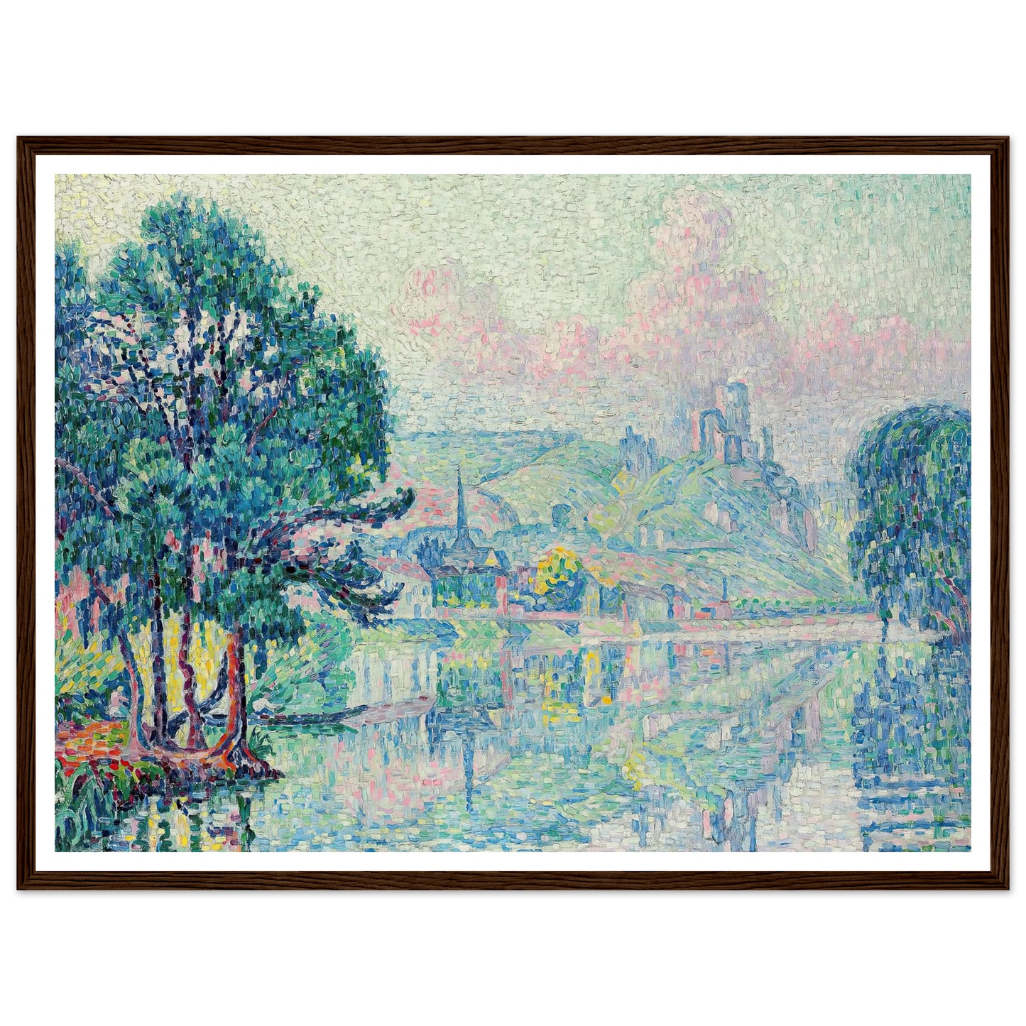 Les Andelys. Matin. Été (1923) Art Print | Paul Signac-Quipham Collections