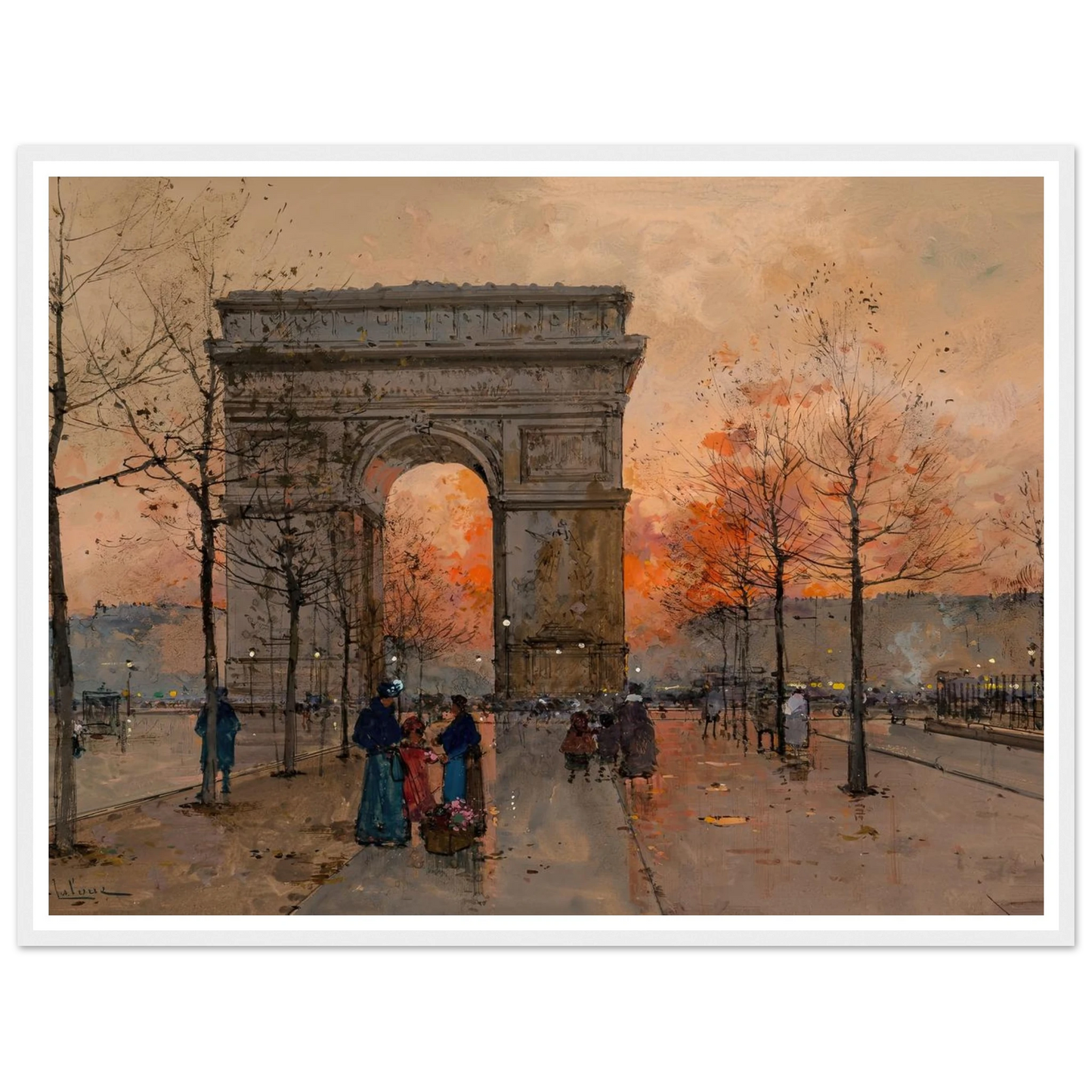 L’Arc de Triomphe, Place de l’Étoile Art Print | Eugene Galien Laloue-Quipham Collections