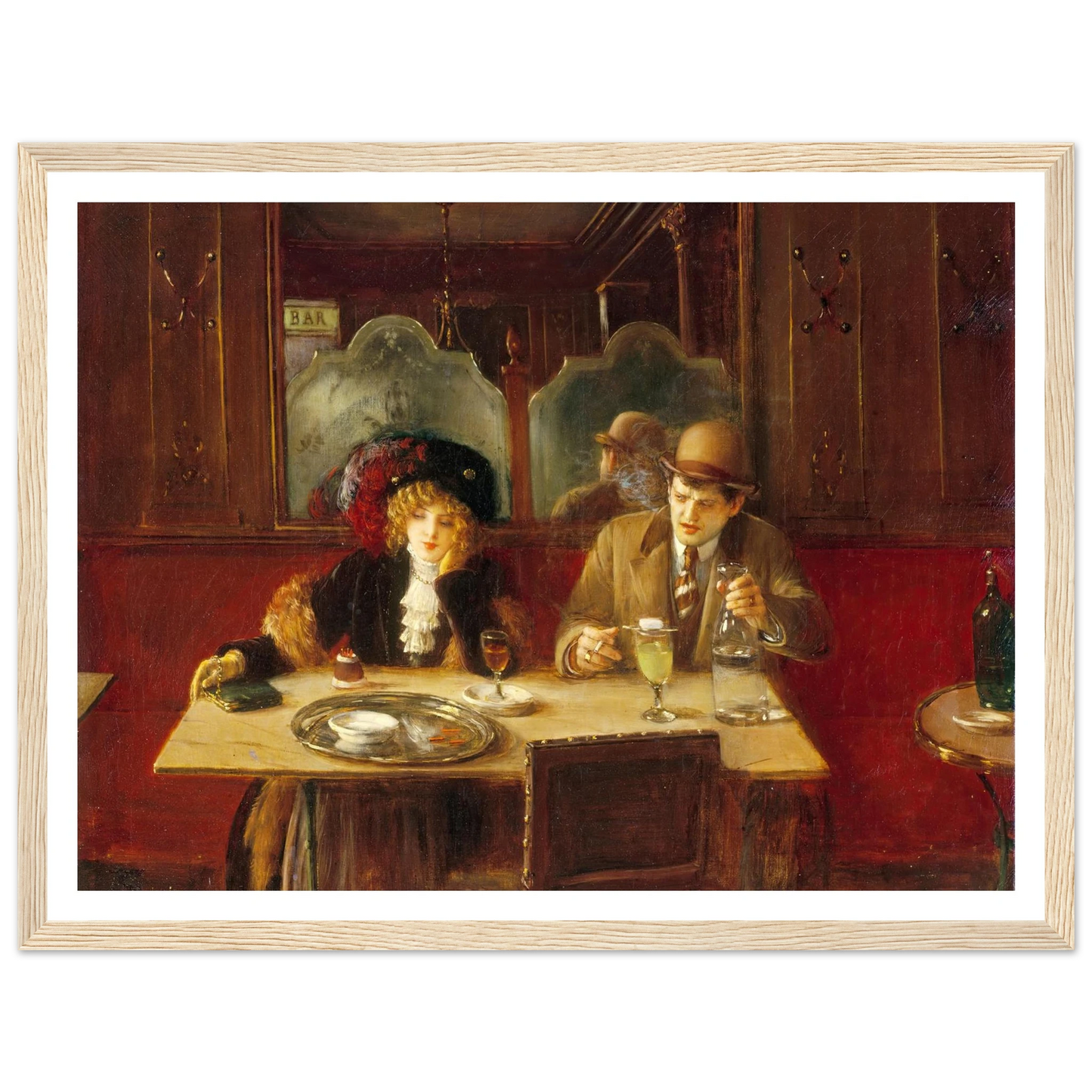 Au café, dit l’Absinthe (1909) Art Print | Jean Beraud-Quipham Collections