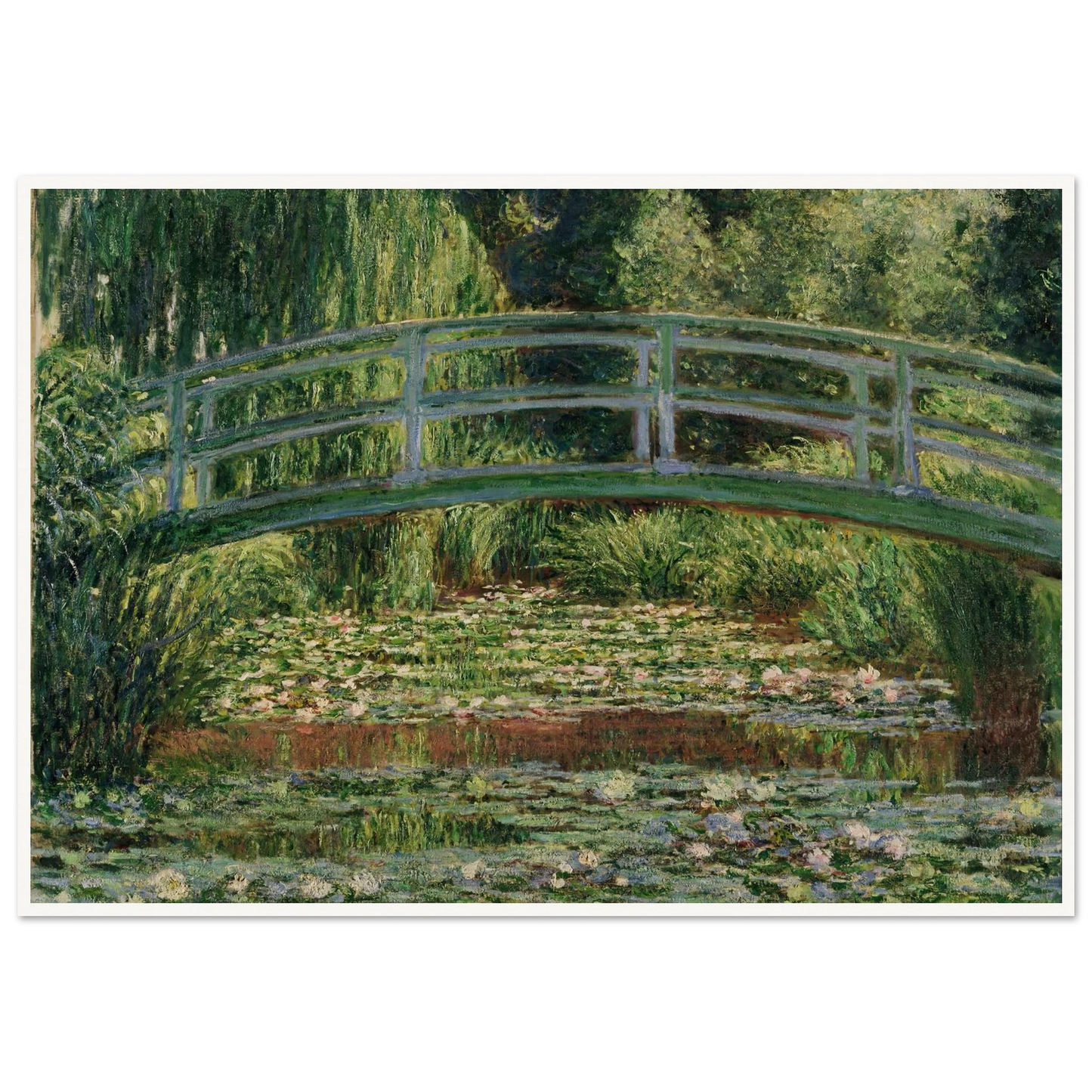 The Japanese Footbridge and the Water Lily Pool, Giverny (1899) Art Print | Claude Monet-Quipham Collections