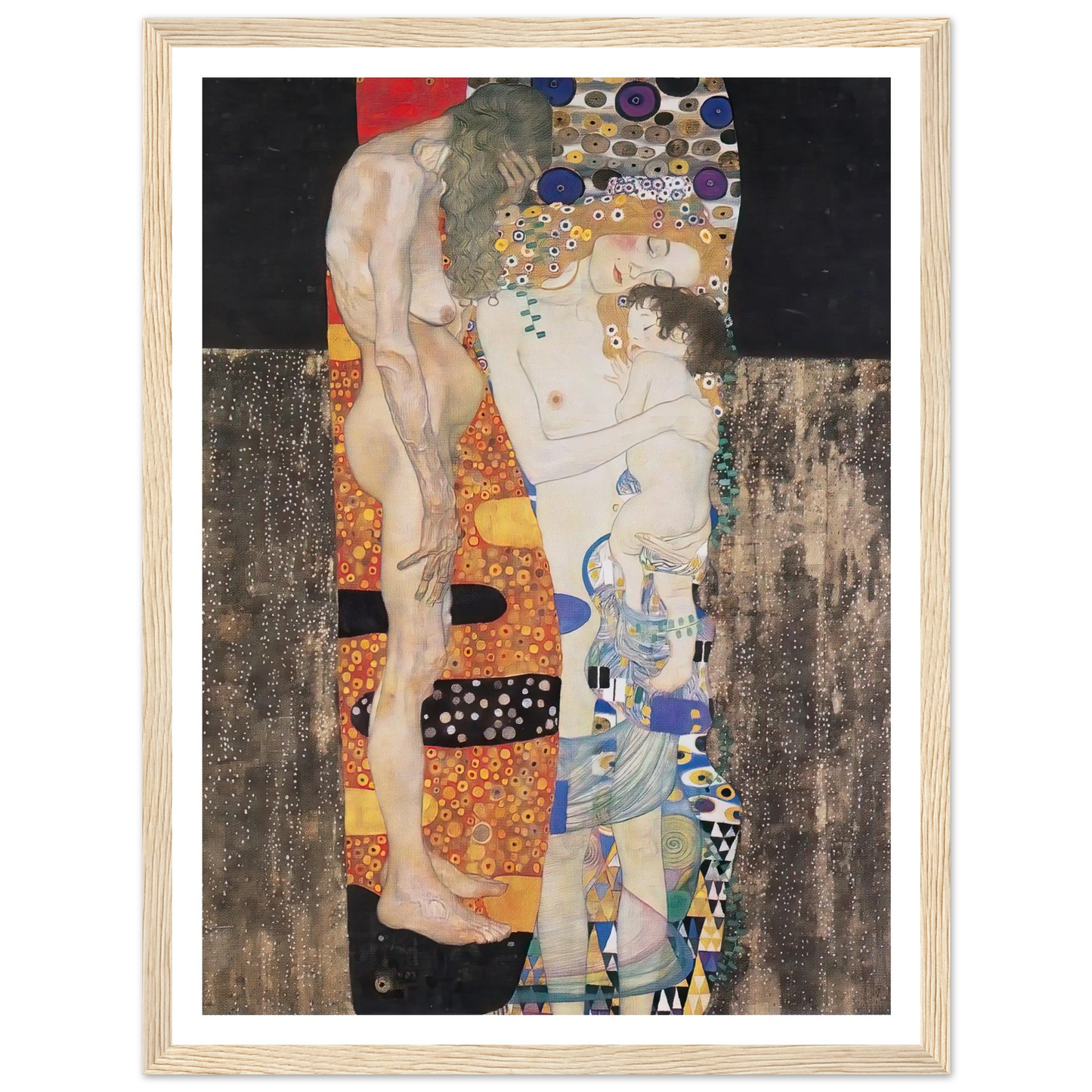 The Three Ages of the Woman (1905) Art Print | Gustav Klimt-Quipham Collections