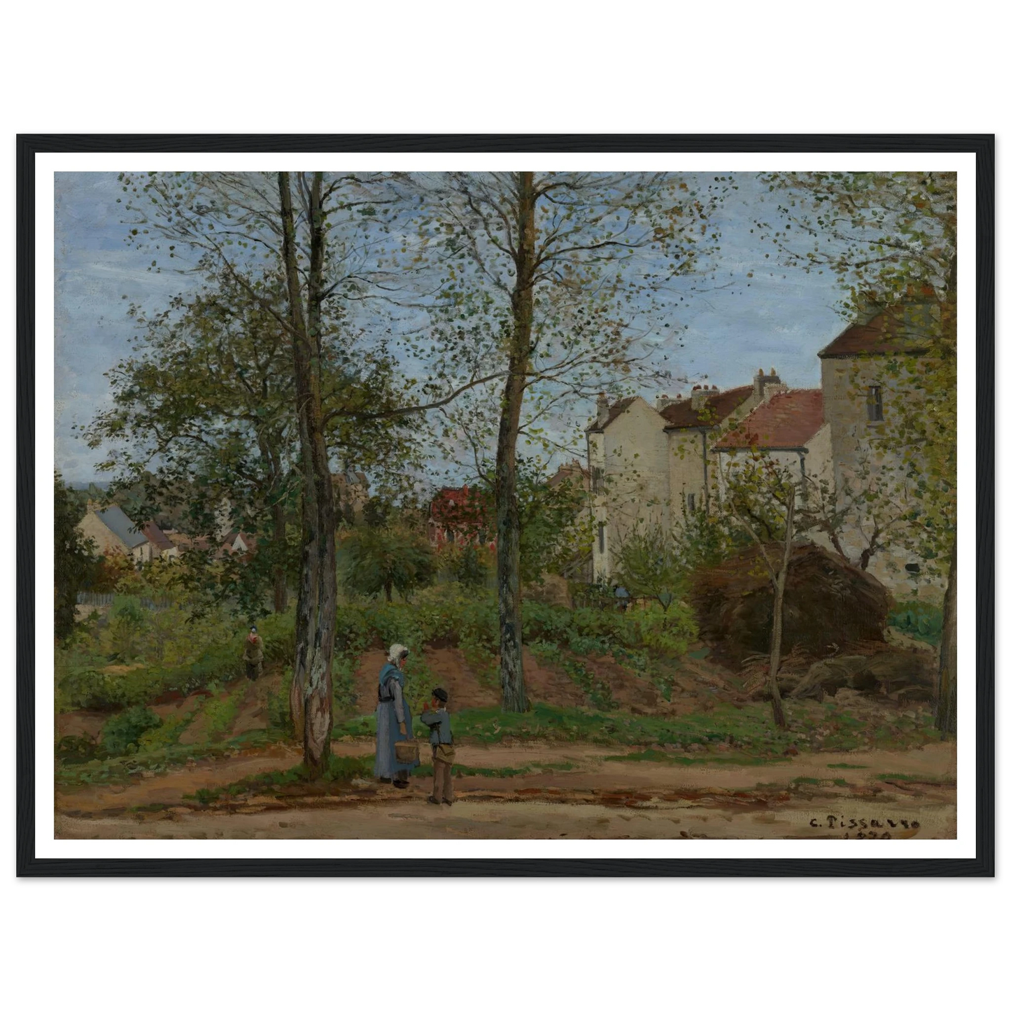 Landscape at Louveciennes (1870) Art Print | Camille Pissarro-Quipham Collections