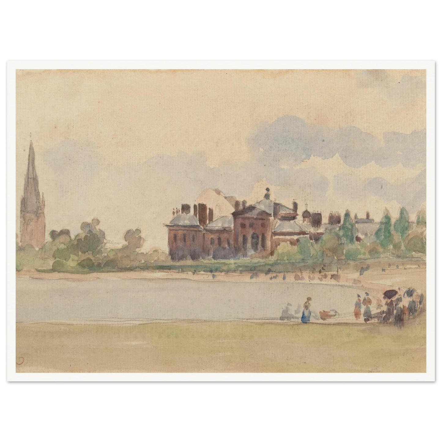 Kensington Gardens, London (1890) Art Print | Camille Pissarro-Quipham Collections