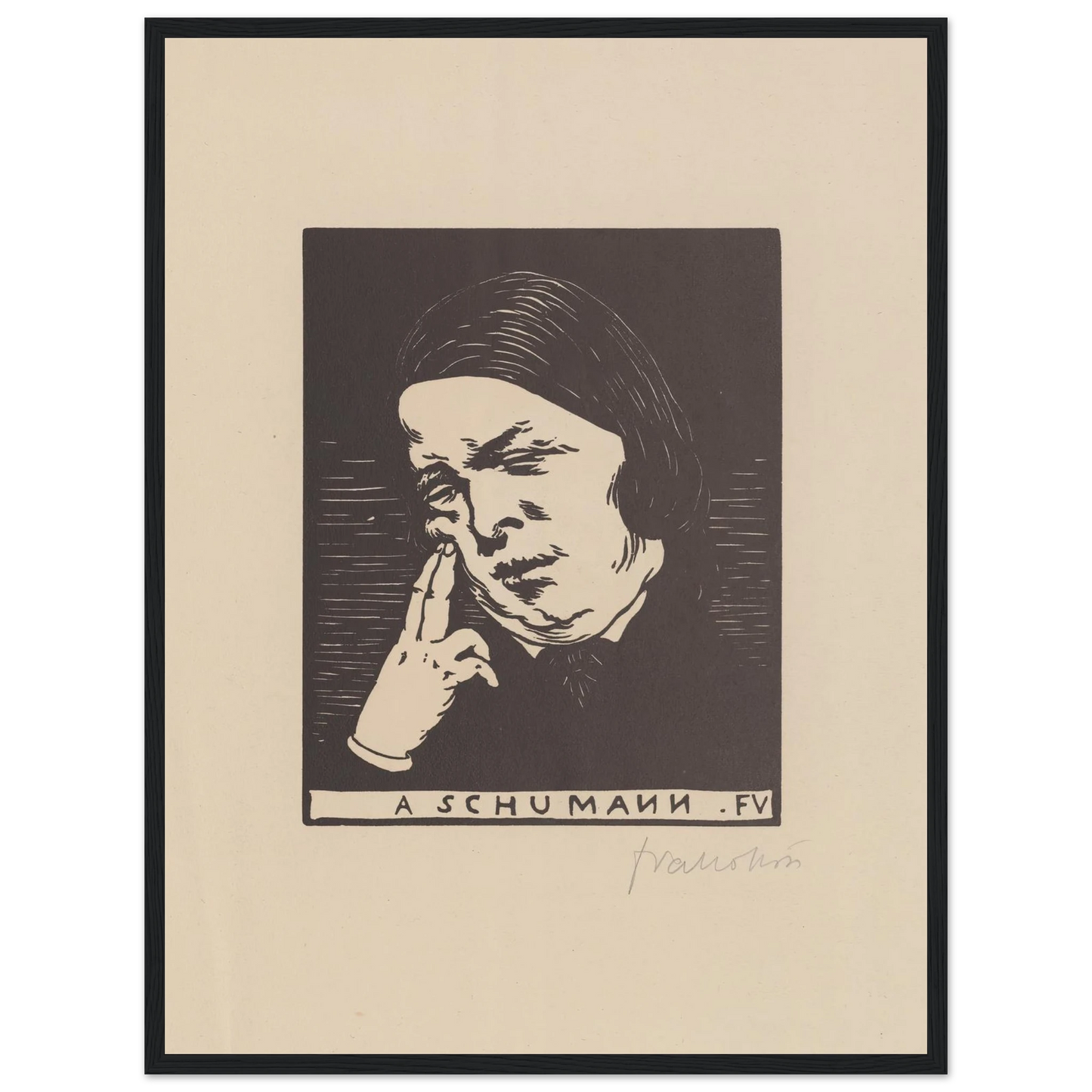 A Schumann (1893) Art Print | Felix Vallotton-Quipham Collections