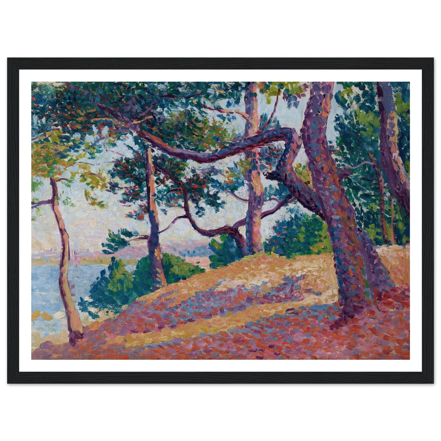 Paysage à Saint-Tropez (1892) Art Print | Maximilien Luce-Quipham Collections