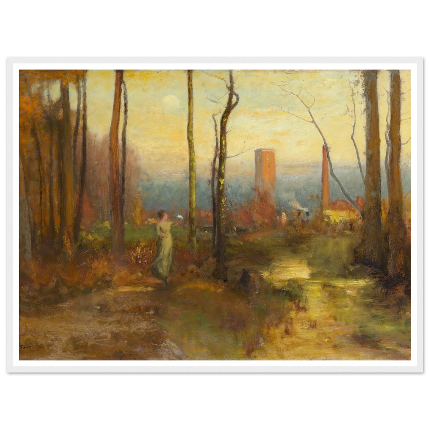 The Mill Stream, Montclair, New Jersey (c. 1888) Art Print | George Inness-Quipham Collections