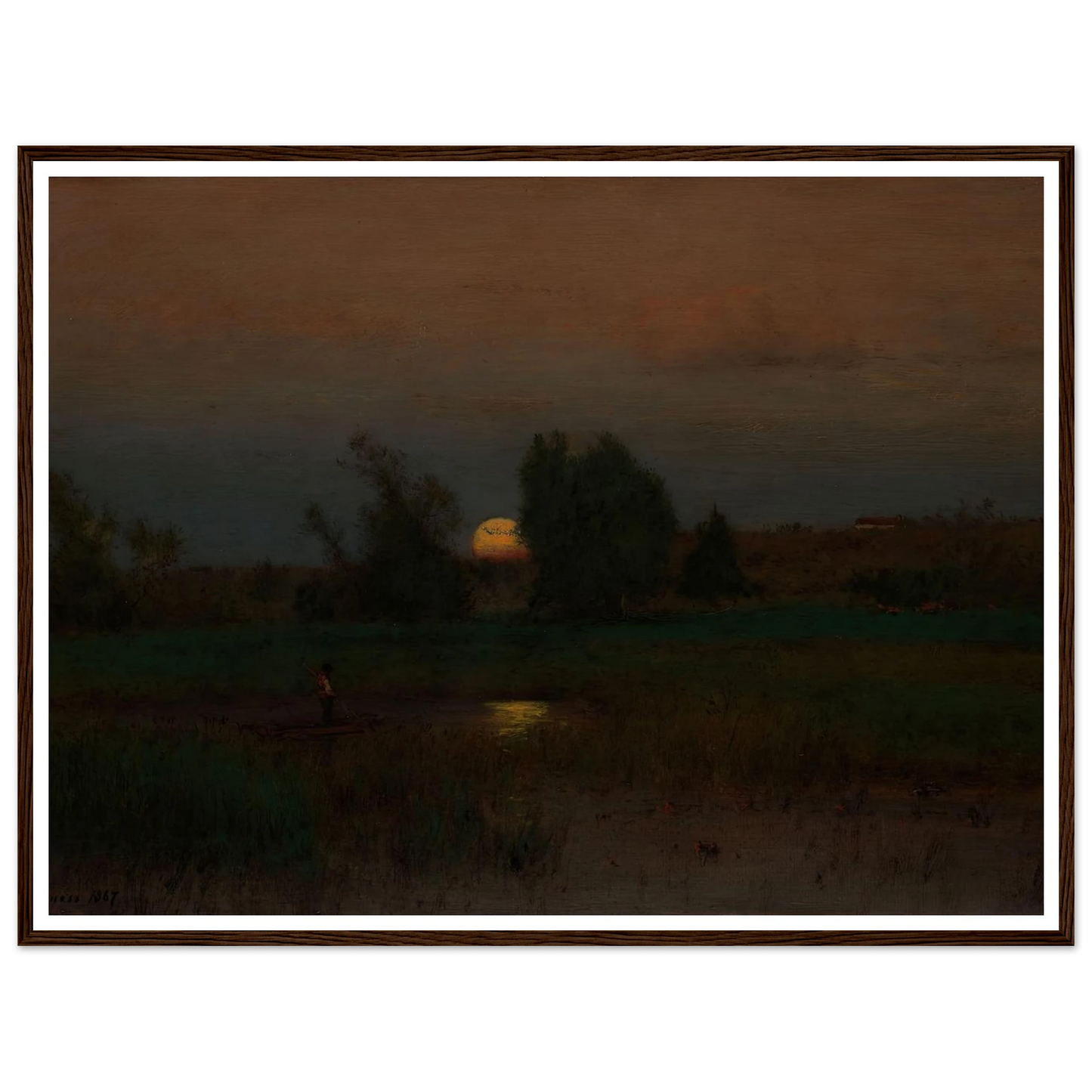 Moonrise (1887) Art Print | George Inness-Quipham Collections