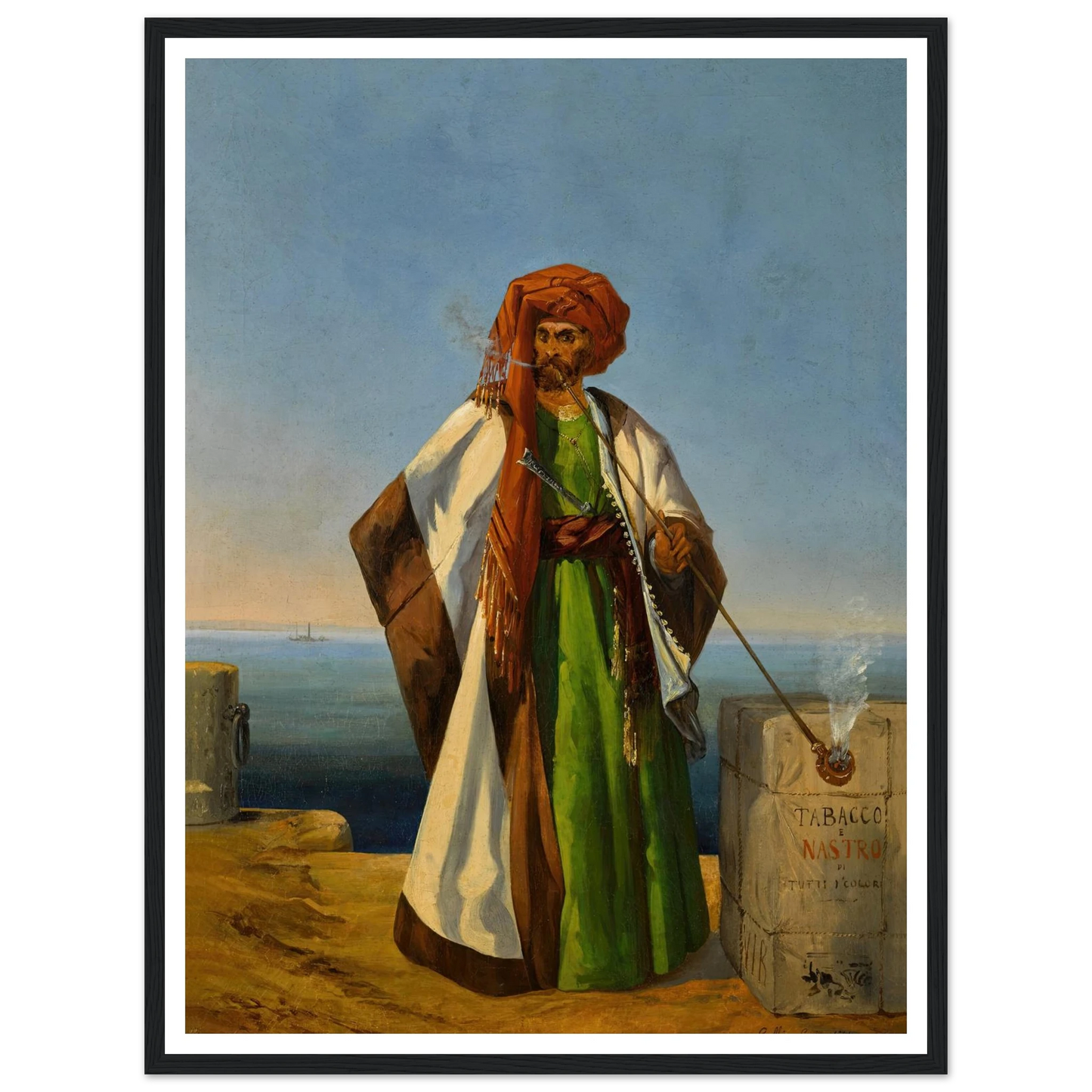 The Tobacco Merchant (1844) Art Print | Ippolito Caffi-Quipham Collections