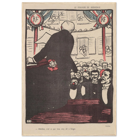 9 mai 1903 Art Print | Felix Vallotton - Framed Poster - 30x40 cm / 12x16″ - Black frame