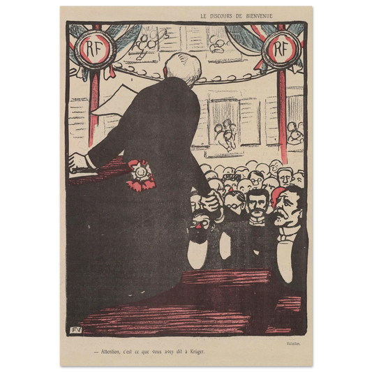 9 mai 1903 Art Print | Felix Vallotton - Framed Poster - 30x40 cm / 12x16″ - Black frame