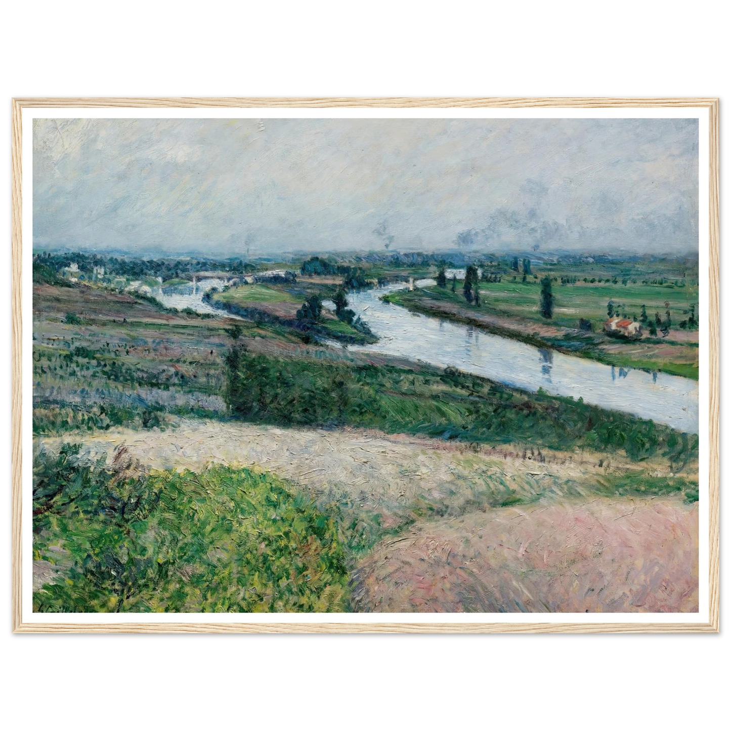 La Seine À La Pointe D’epinay (circa 1888) Art Print | Gustave Caillebotte-Quipham Collections