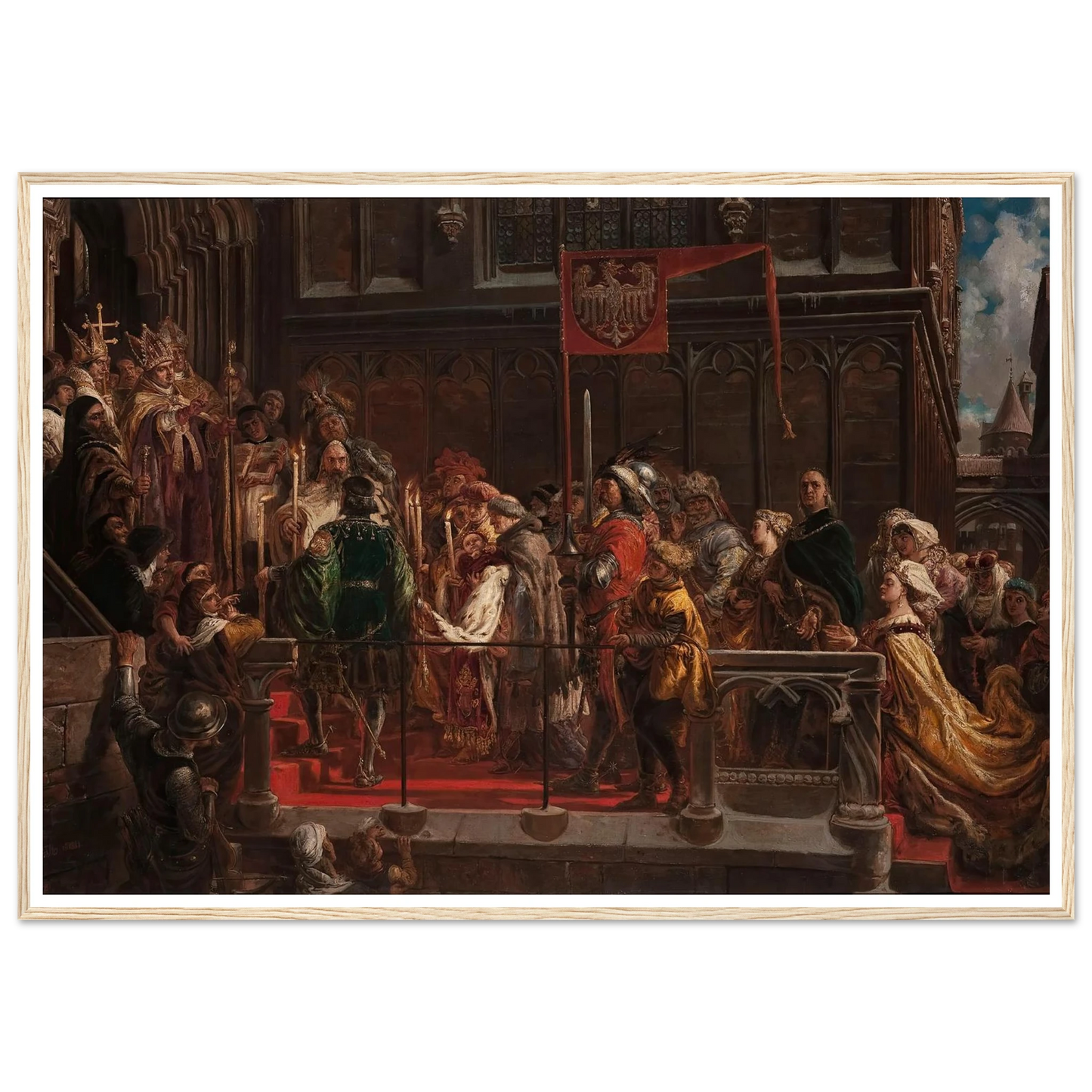 Baptism of Władysław Warneńczyk, 18 February 1425 (1881) Art Print | Jan Matejko-Quipham Collections