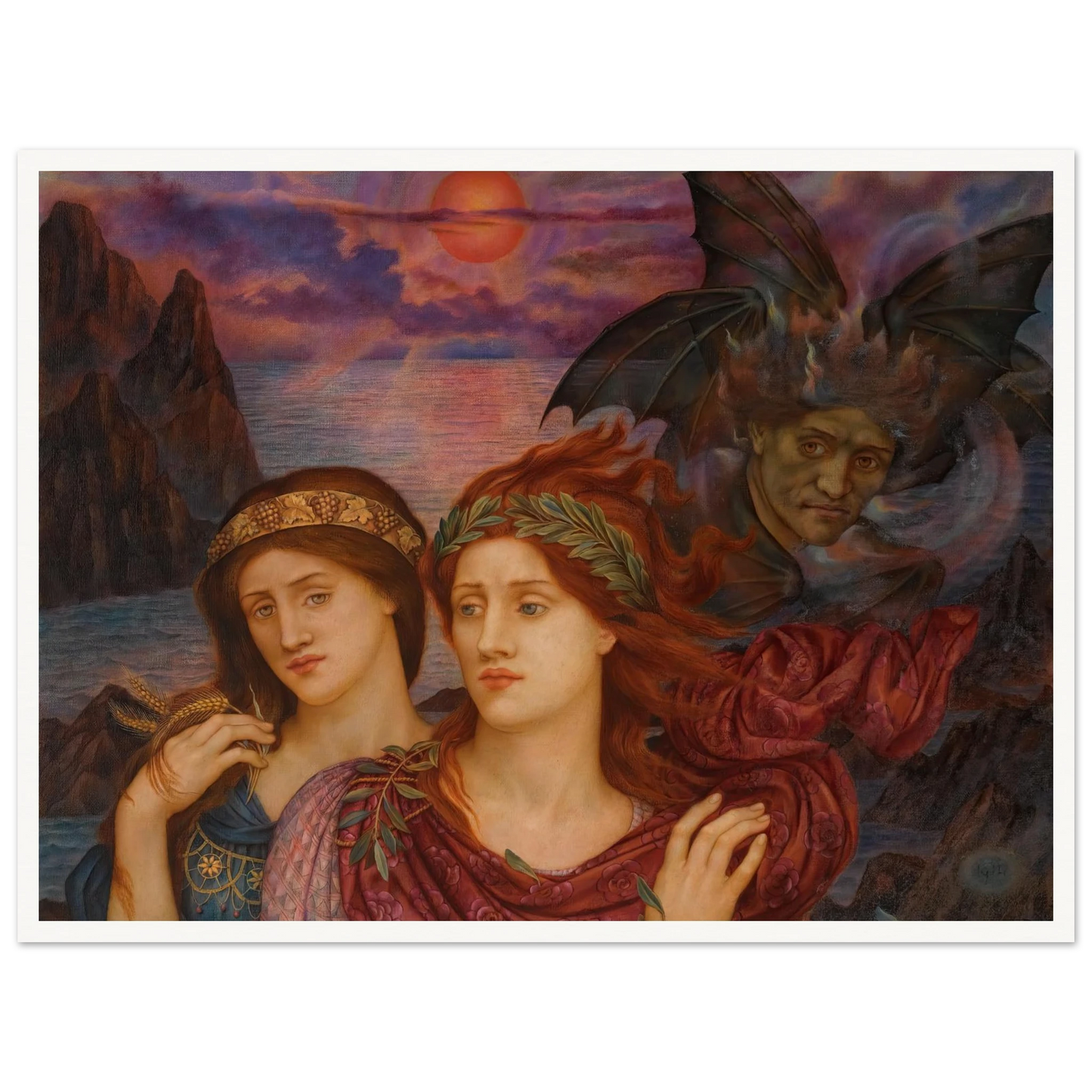 The Vision (1914) Art Print | Evelyn de Morgan-Quipham Collections