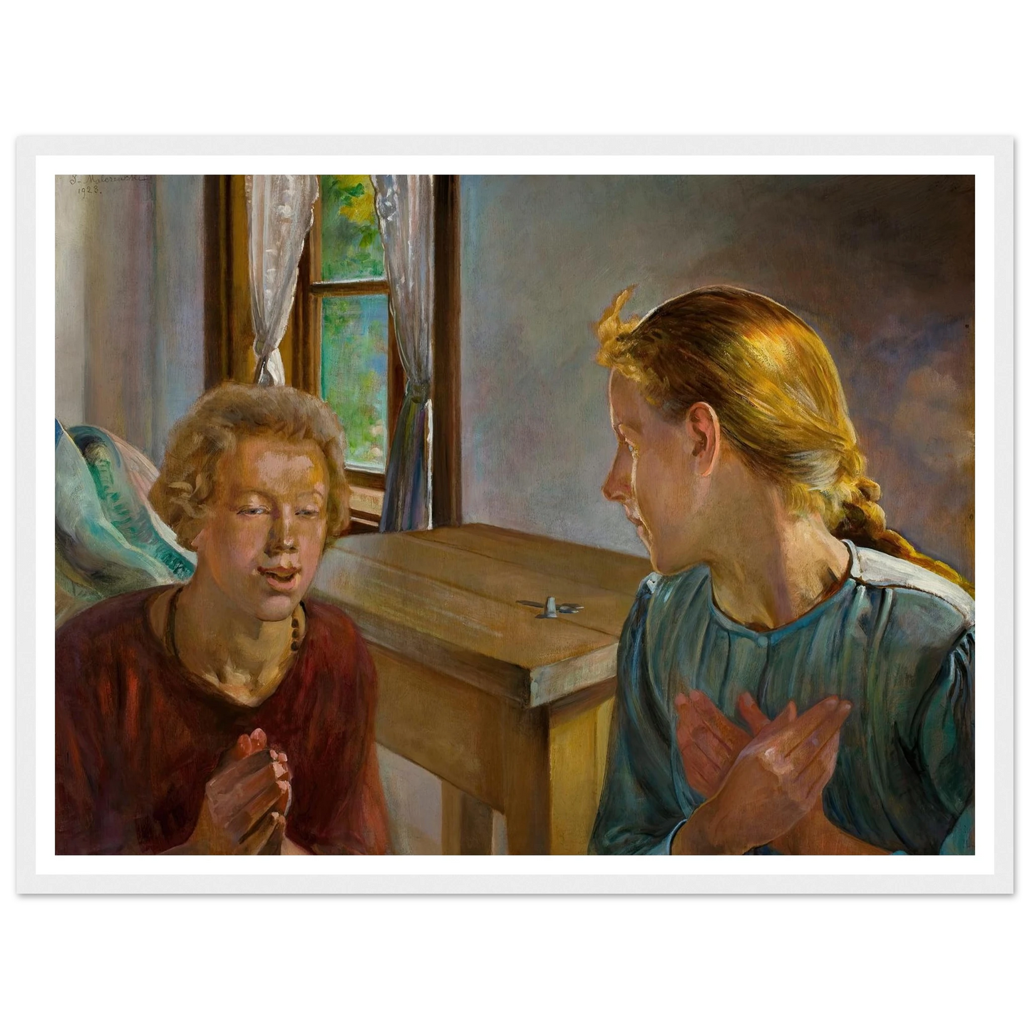 Annunciation (1923) Art Print | Jacek Malczewski-Quipham Collections