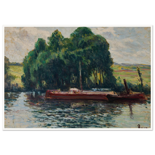 Rolleboise, La Seine Art Print | Maximilien Luce-Quipham Collections