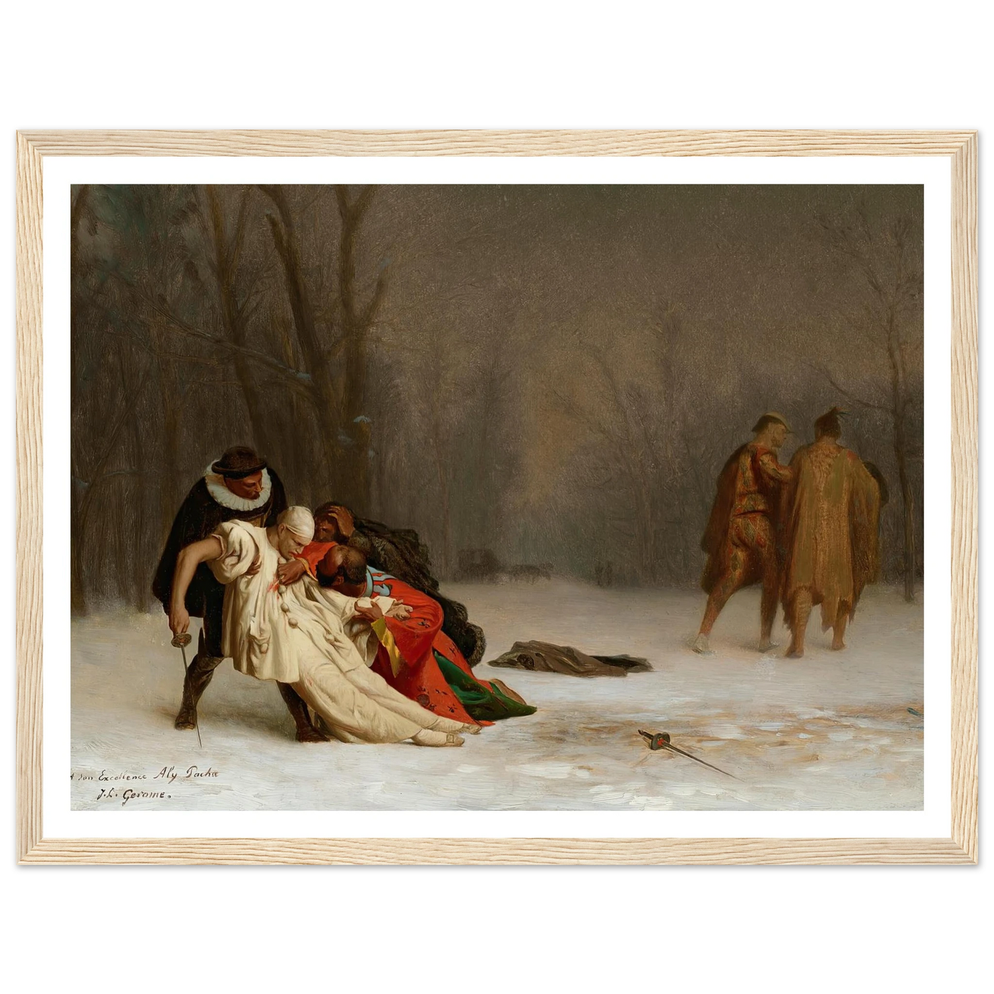 Sortie du bal masqué Art Print | Jean Leon Gerome-Quipham Collections
