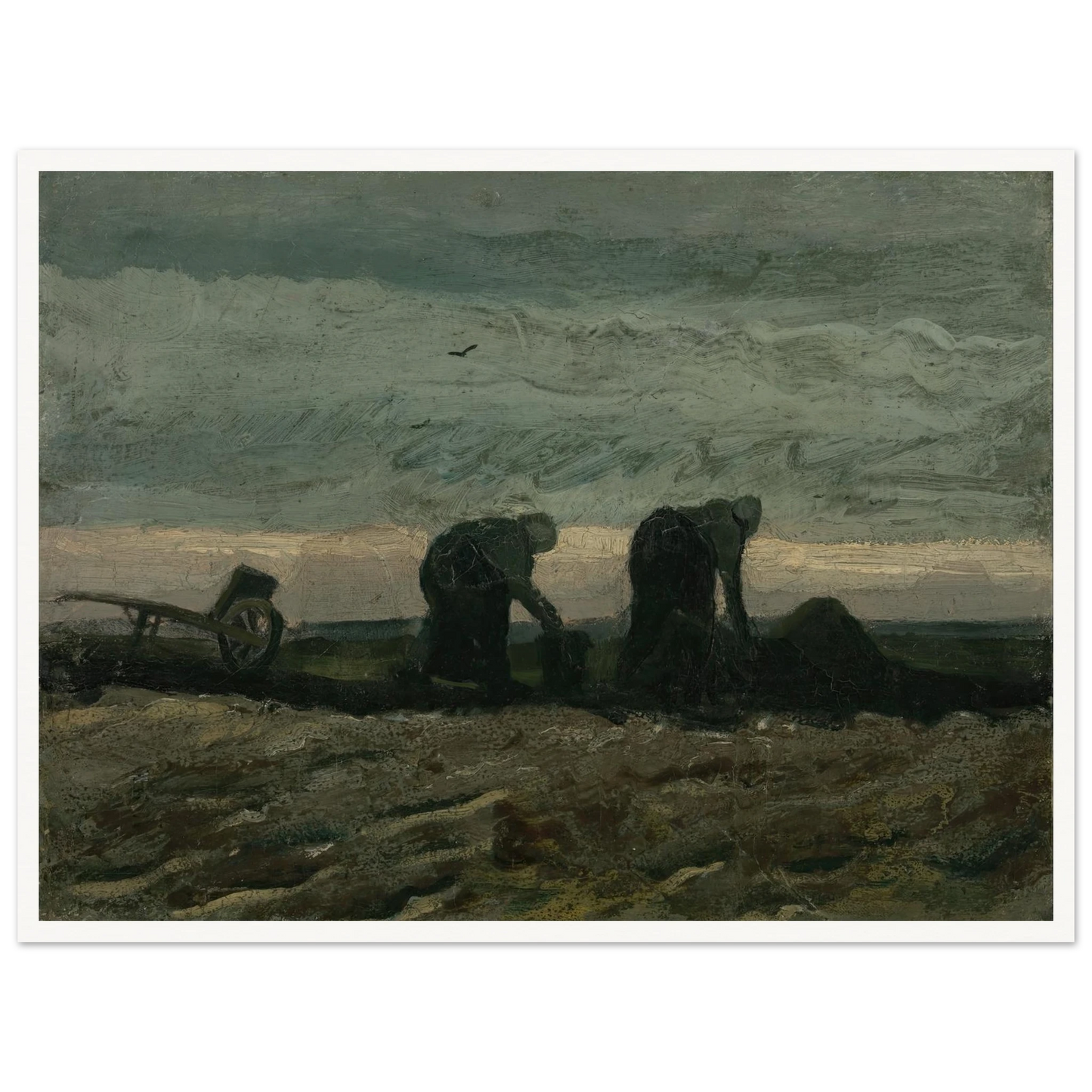 Two women on the heath (1883) Art Print | Vincent van Gogh-Quipham Collections