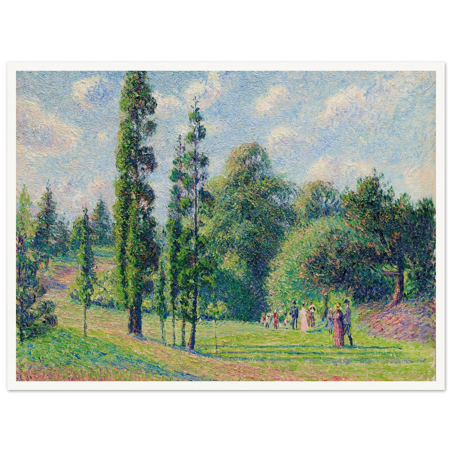 Jardin de Kew, Londres, près d’un étang (1892) Art Print | Camille Pissarro-Quipham Collections