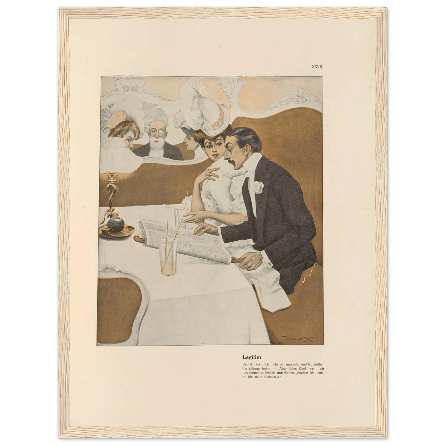 Legitim (1908) Art Print | Ferdinand Freiherr von Reznicek-Quipham Collections