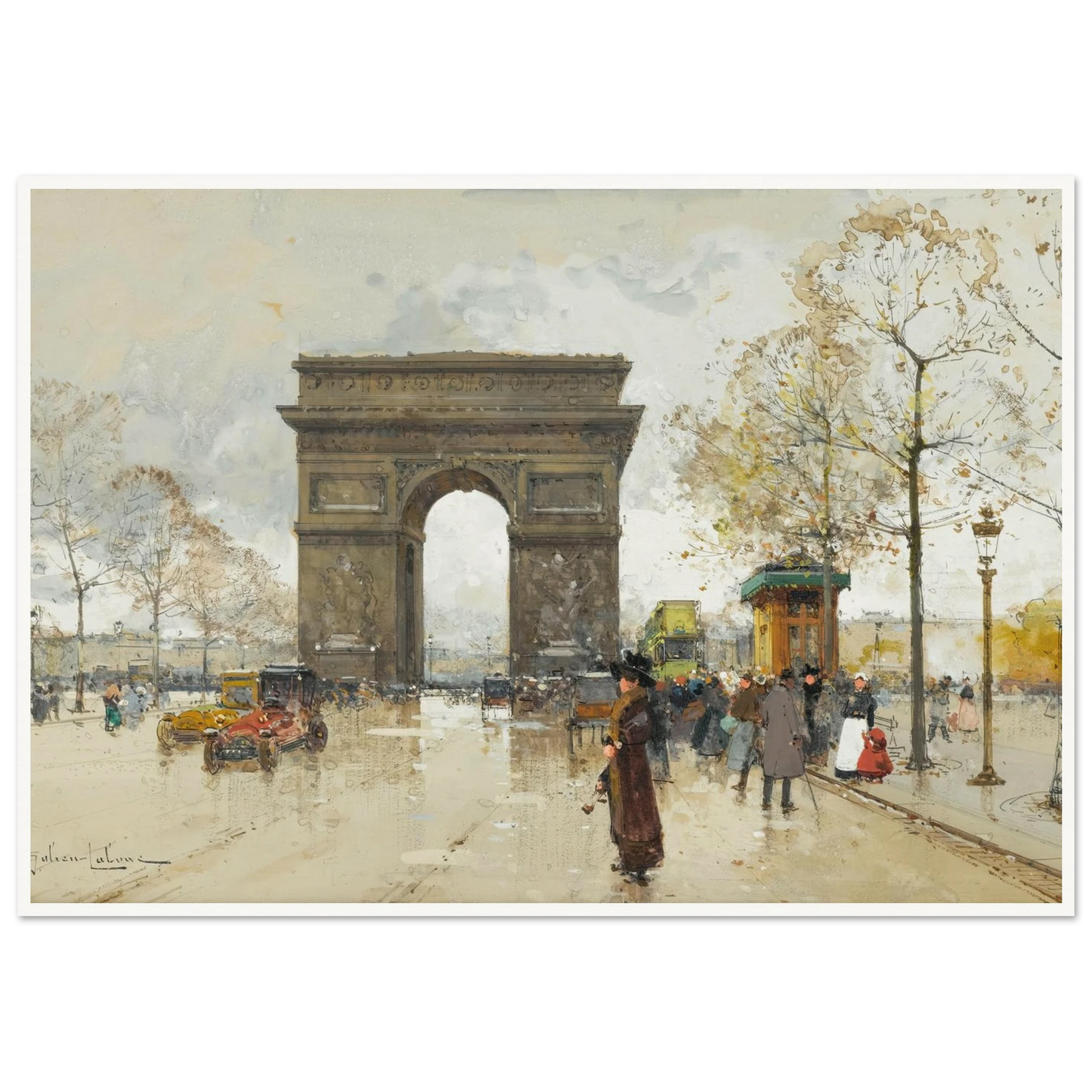 L’arc De Triomphe Art Print | Eugene Galien Laloue-Quipham Collections