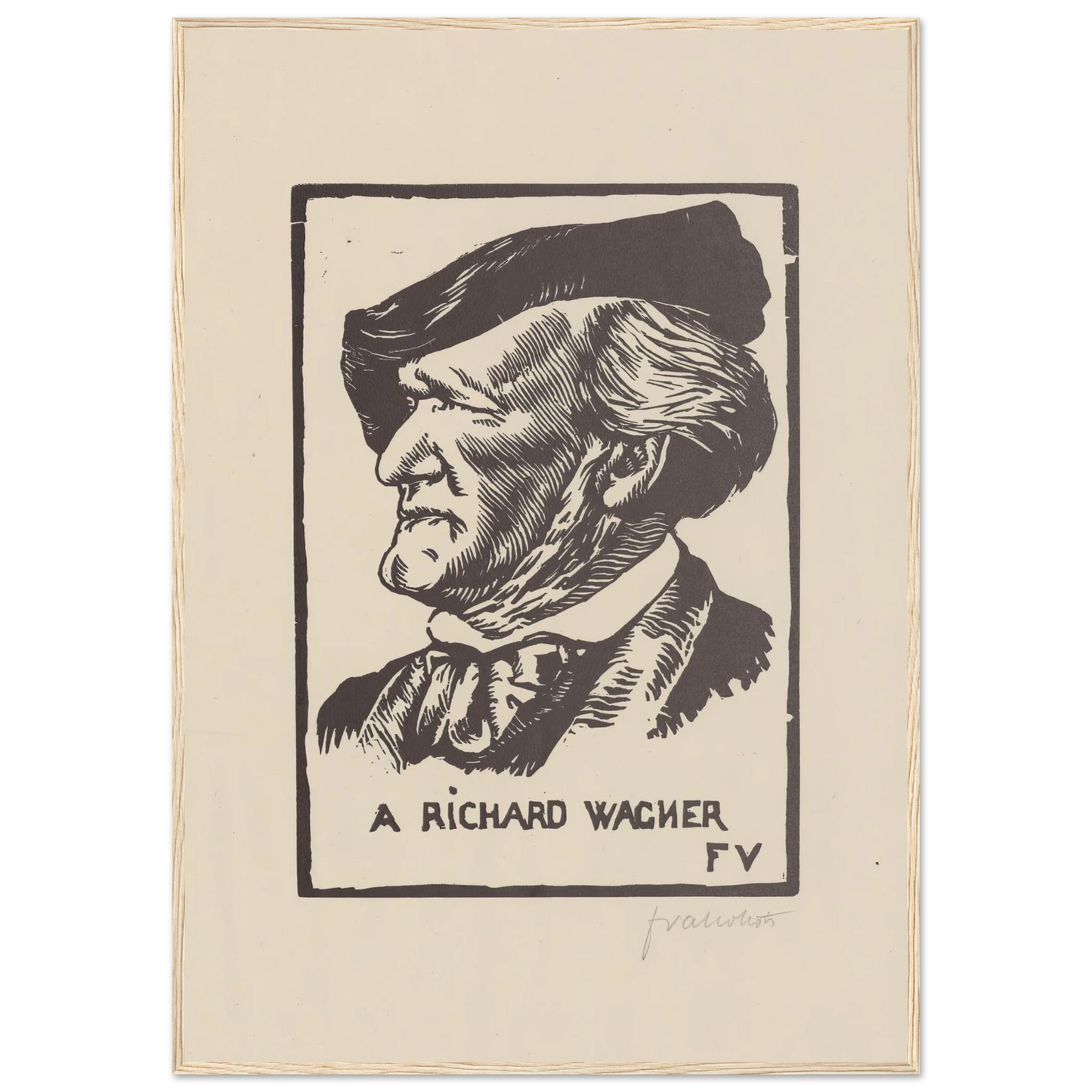 A Richard Wagner (1891) Art Print | Felix Vallotton-Quipham Collections
