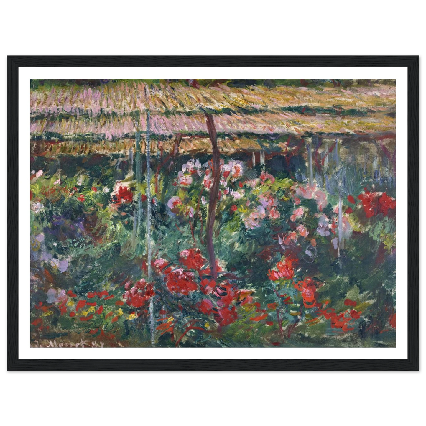 Peony Garden (1887) Art Print | Claude Monet-Quipham Collections