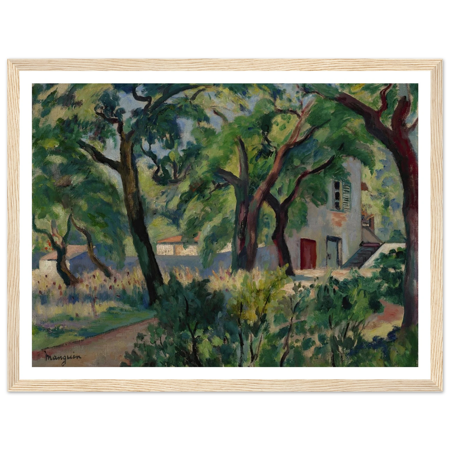 La Maison dans la forêt, Saint-Tropez (1924) Art Print | Henri Manguin-Quipham Collections