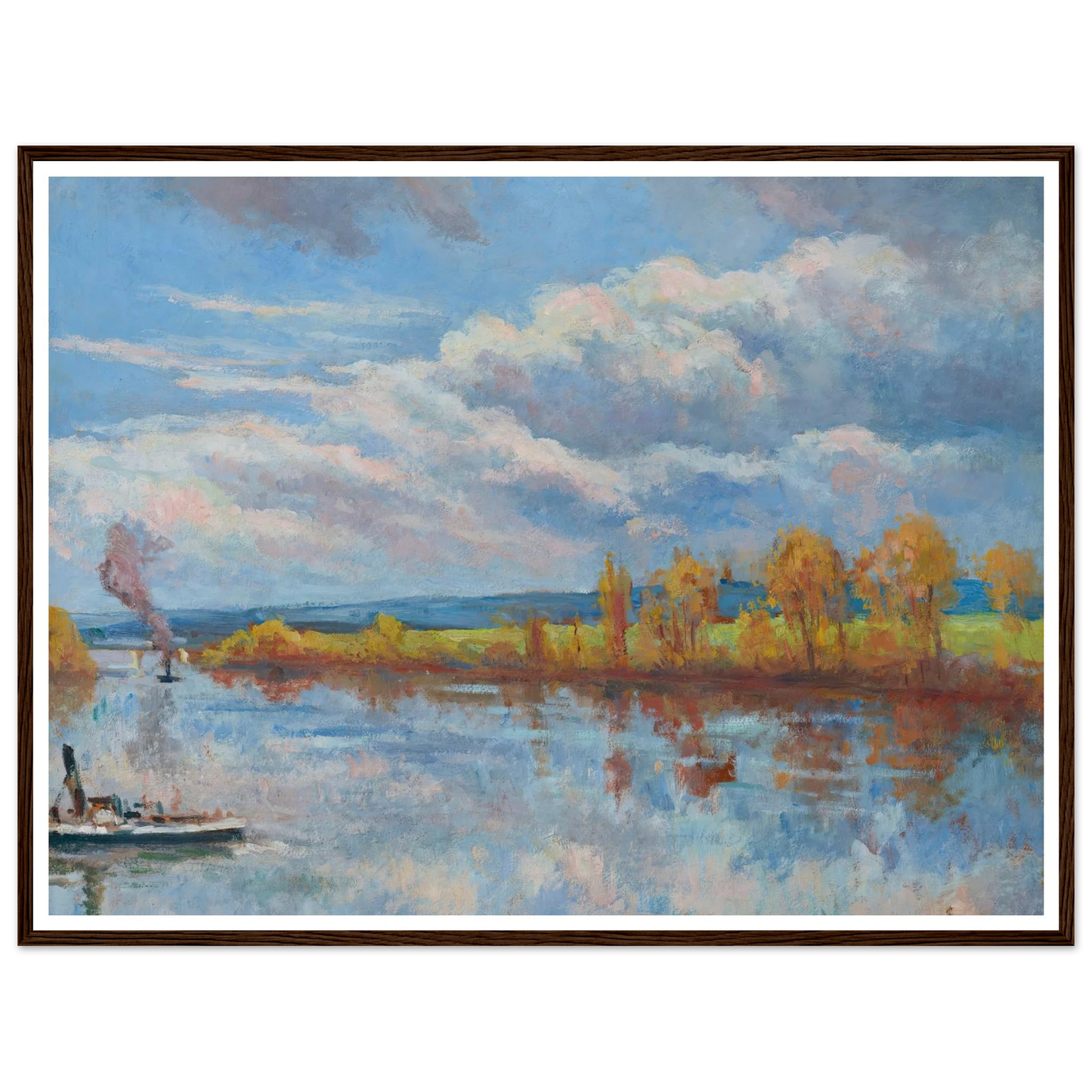 Bords de Seine à Guernes Art Print | Maximilien Luce-Quipham Collections