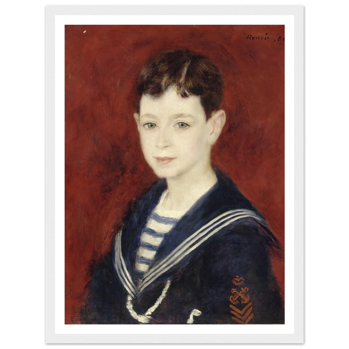 Fernand Halphen as a Boy (1880) Art Print | Pierre Auguste Renoir-Quipham Collections