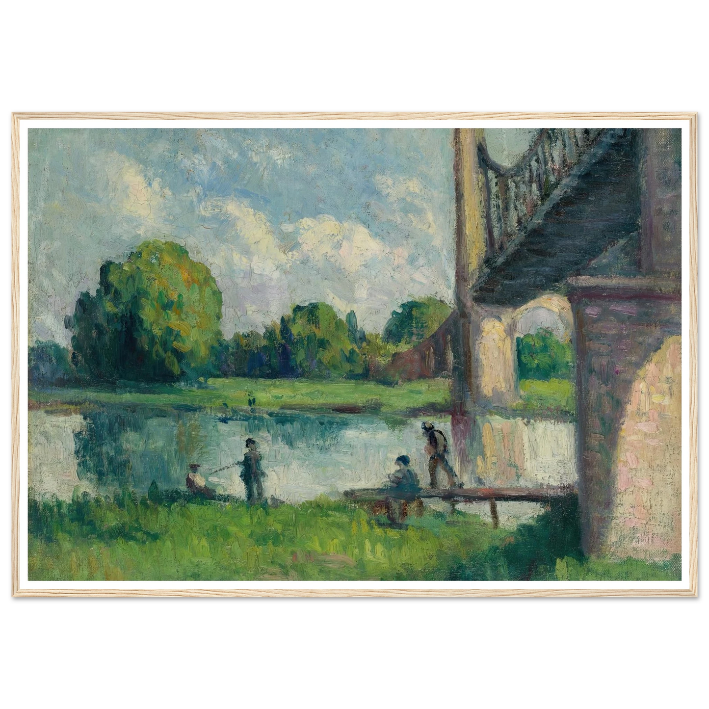Pont Aux Environs D’angers (1916) Art Print | Maximilien Luce-Quipham Collections