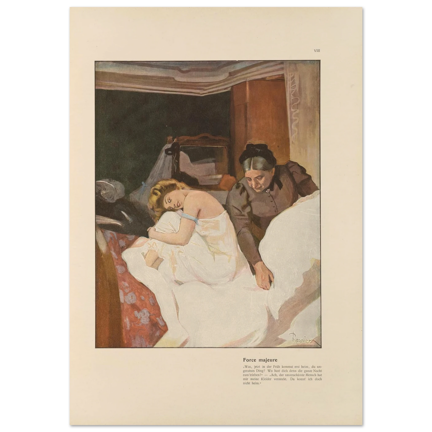 Force majeure (1908) Art Print | Ferdinand Freiherr von Reznicek-Quipham Collections