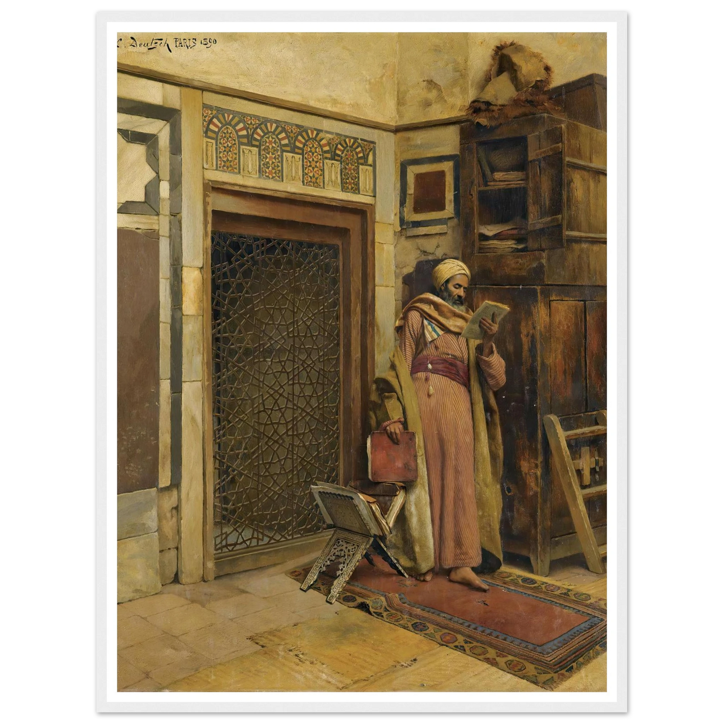 The scholar (1890) Art Print | Ludwig Deutsch-Quipham Collections