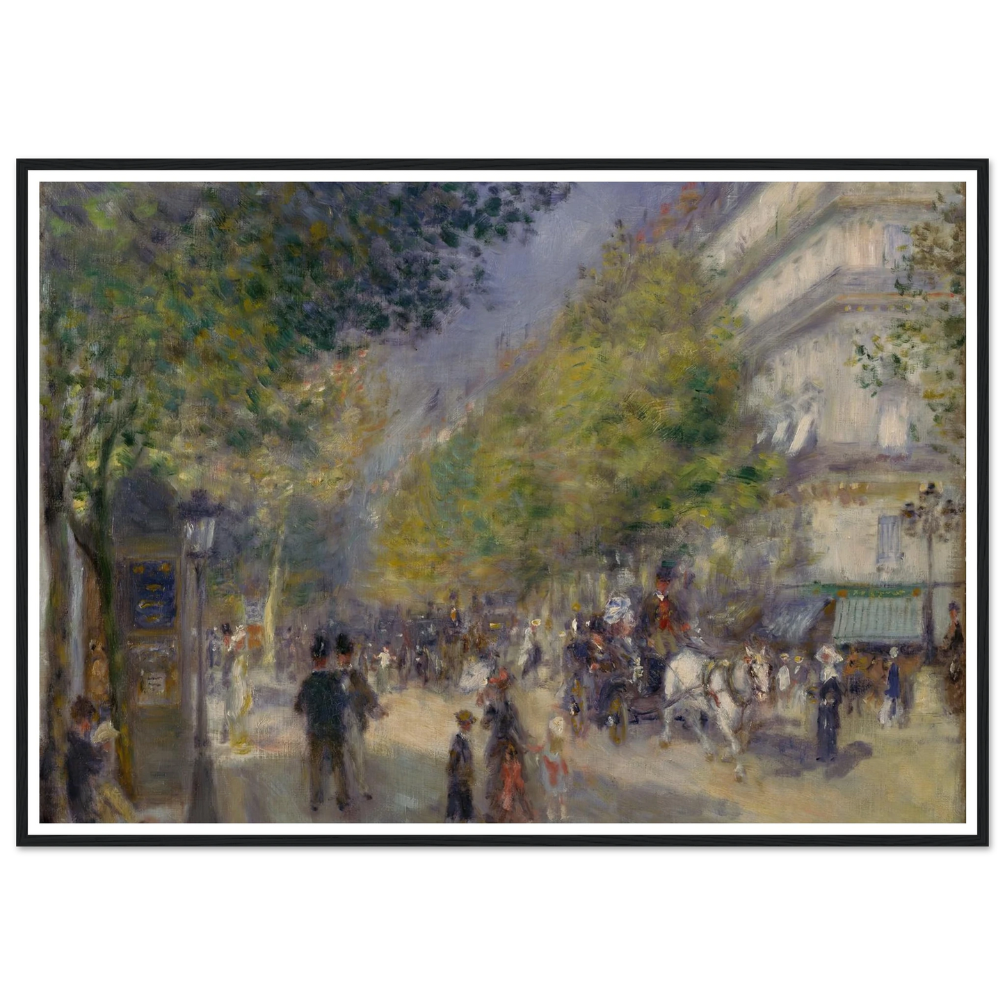 The Grands Boulevards Art Print | Pierre Auguste Renoir-Quipham Collections