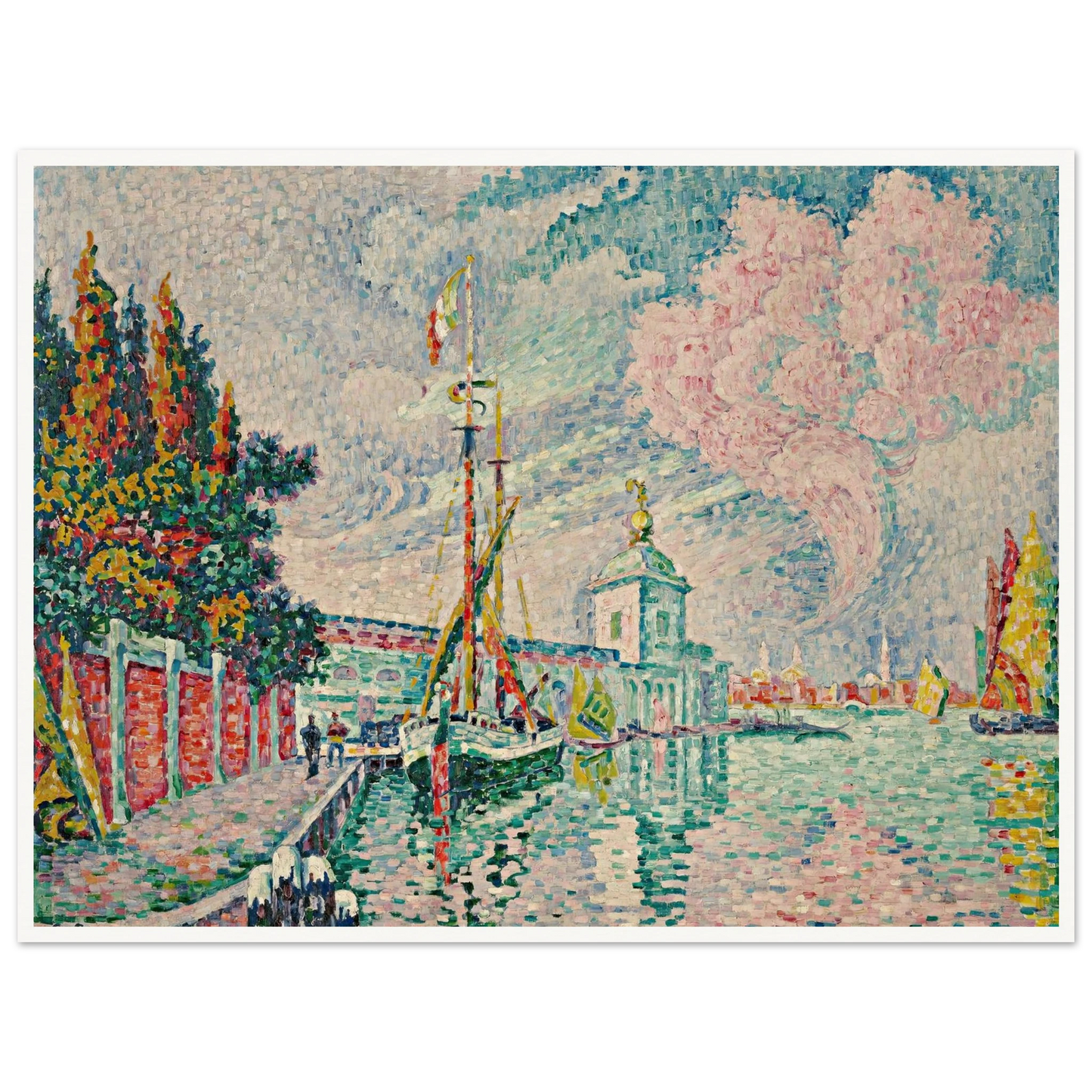 La Dogana, Venise (1923) Art Print | Paul Signac-Quipham Collections