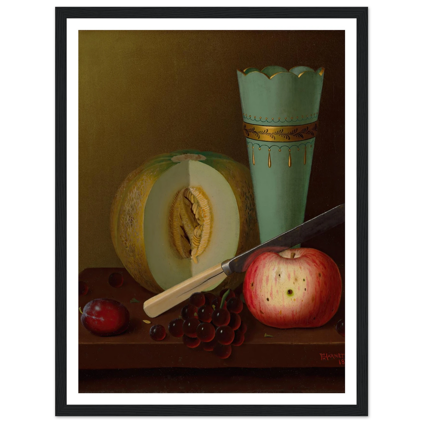 Fruit Pieces (1877) Art Print | William Michael Harnett-Quipham Collections