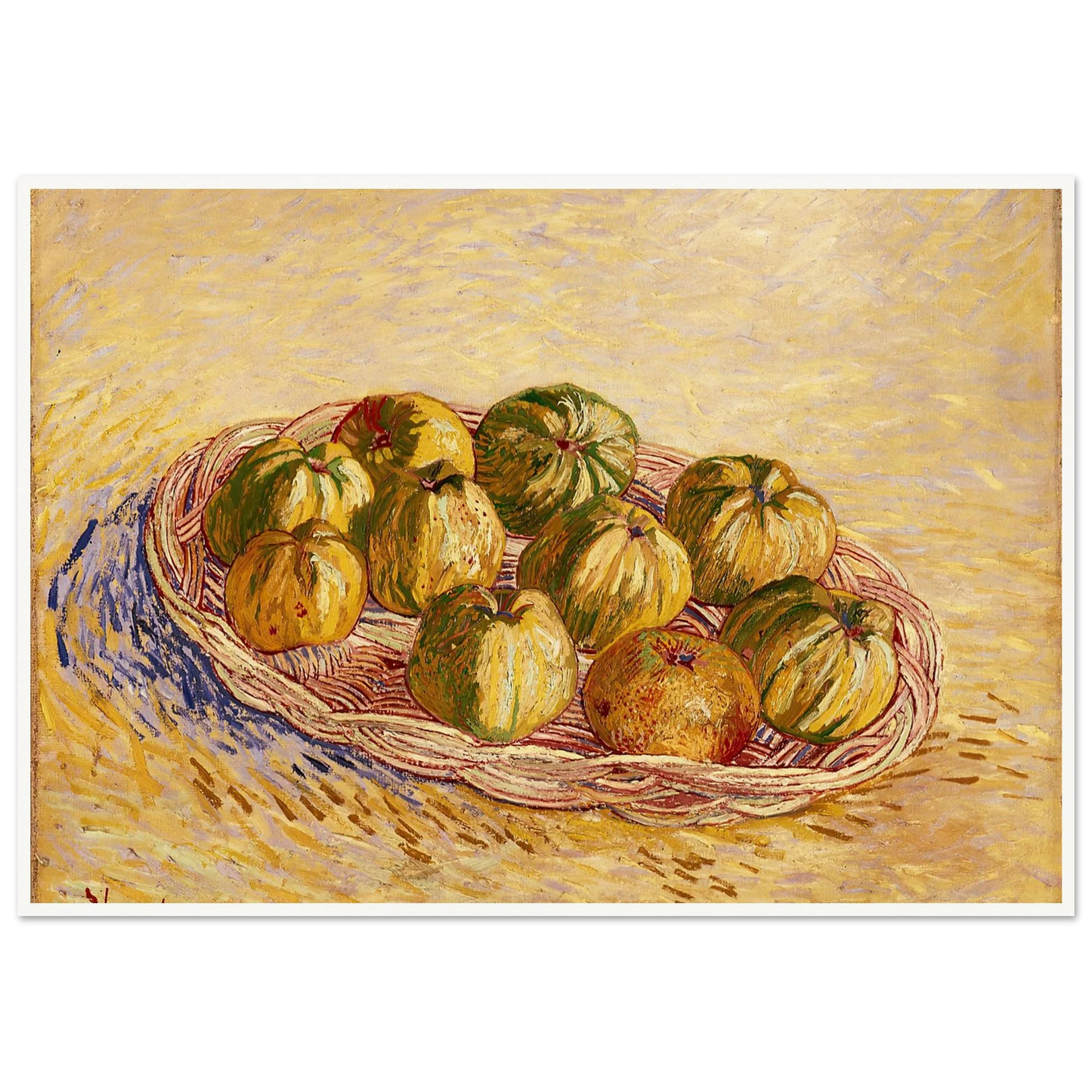 Still Life, Basket of Apples (1887) Art Print | Vincent van Gogh-Quipham Collections