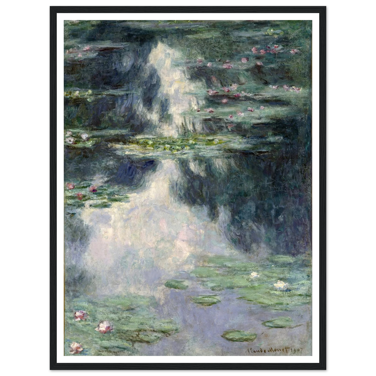 Pond with Water Lilies (1907) Art Print | Claude Monet-Quipham Collections