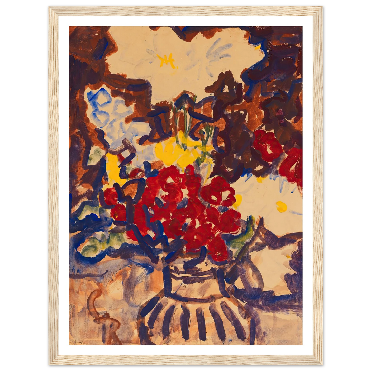 Bunter Sommerblumenstrauß (1915) Art Print | Christian Rohlfs-Quipham Collections