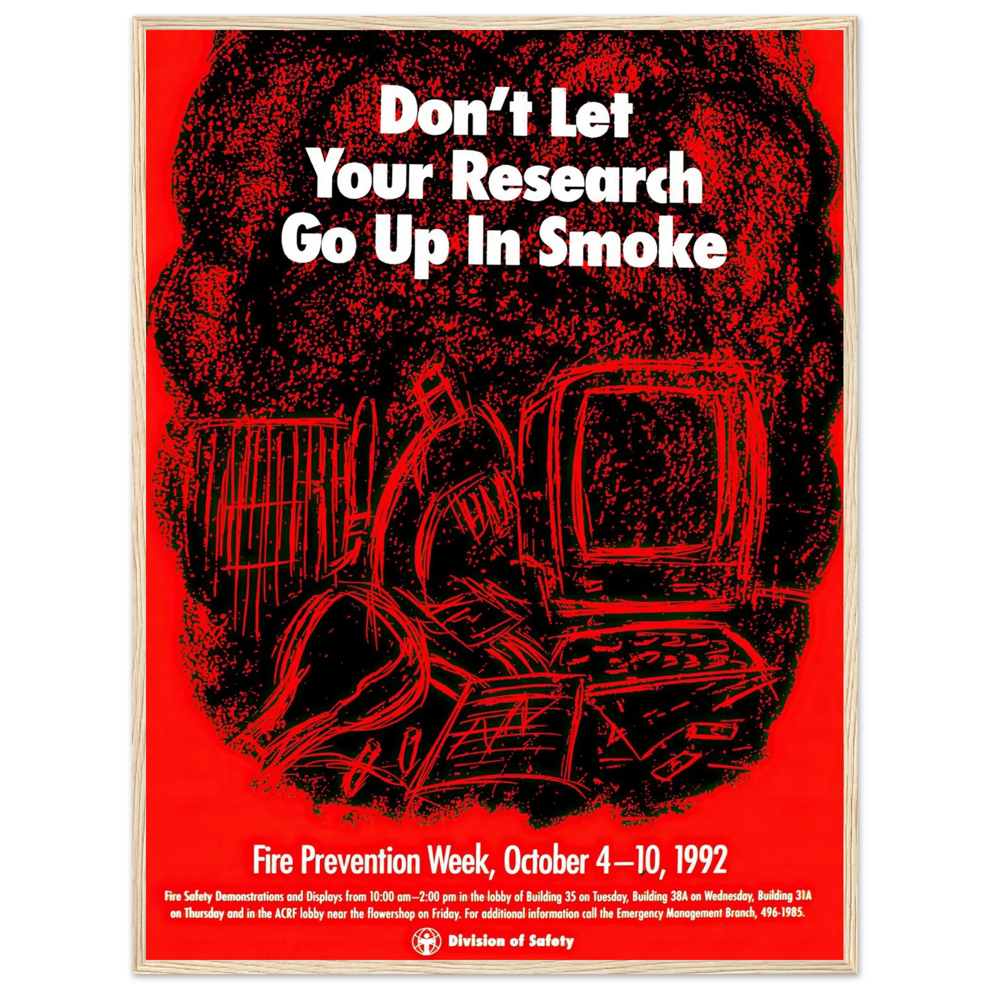 Don’t let your research go up in smoke (1992) Art Print | National Institutes of Health-Quipham Collections