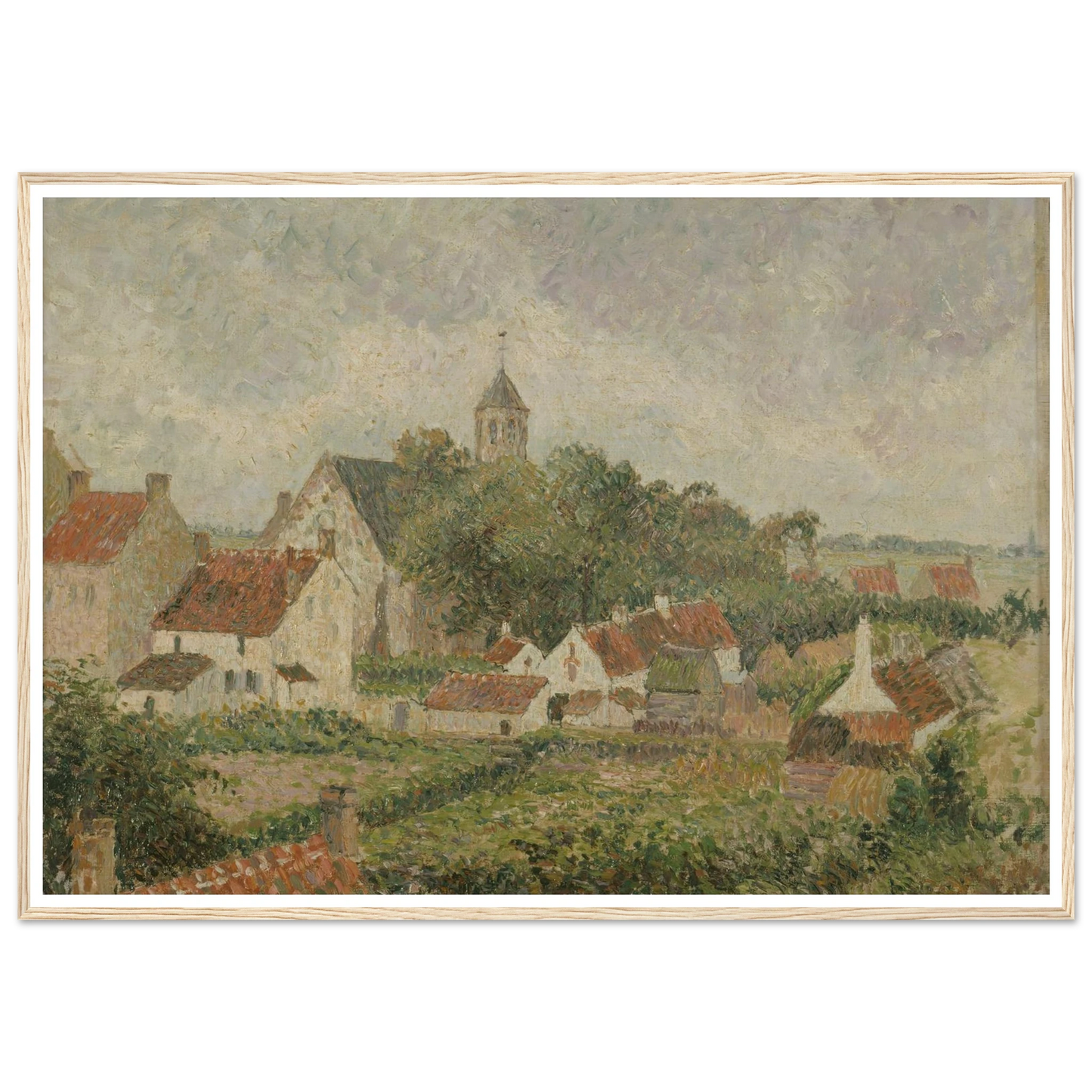 Le village de Knocke (1894) Art Print | Camille Pissarro-Quipham Collections