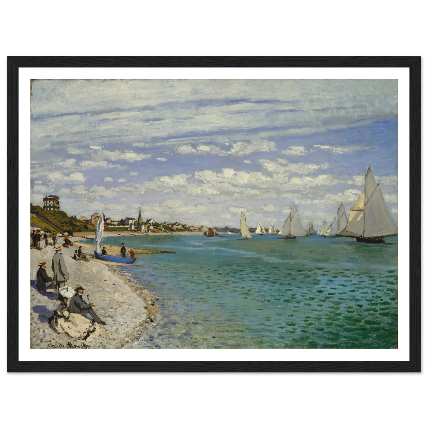 Regatta at Sainte-Adresse (1867) Art Print | Claude Monet-Quipham Collections