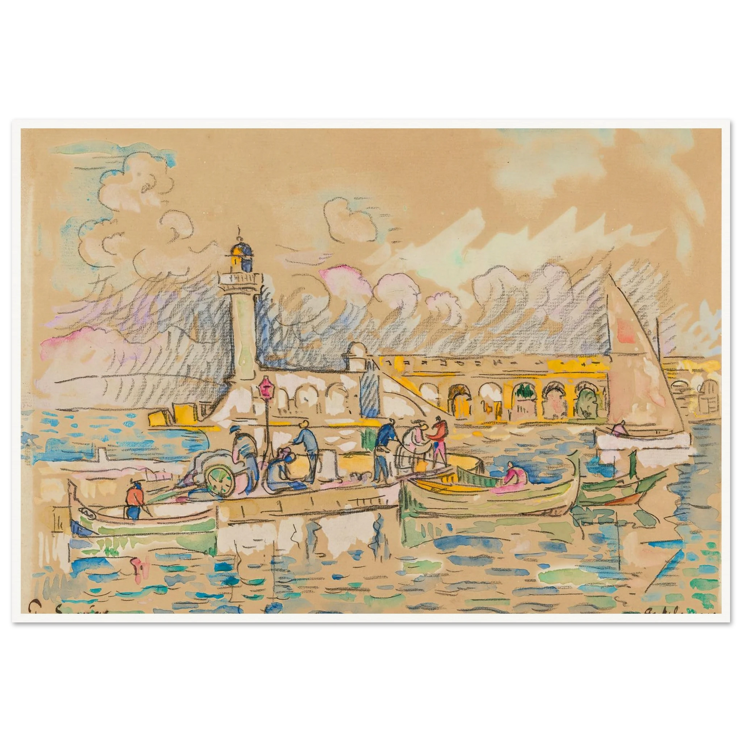Antibes (1917) Art Print | Paul Signac-Quipham Collections