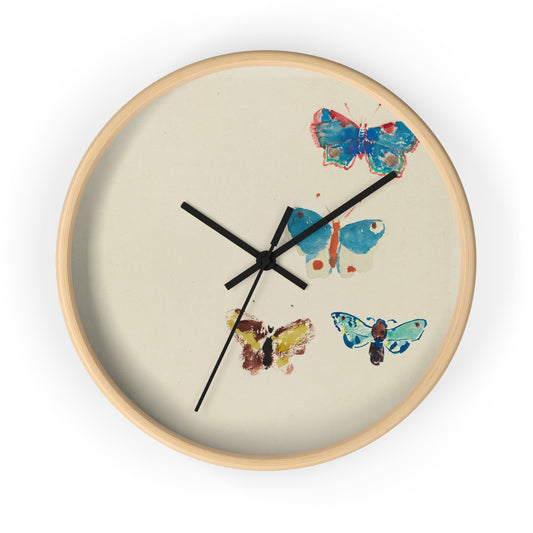 Five Butterflies Wall Clock | Odilon Redon-Quipham Collections