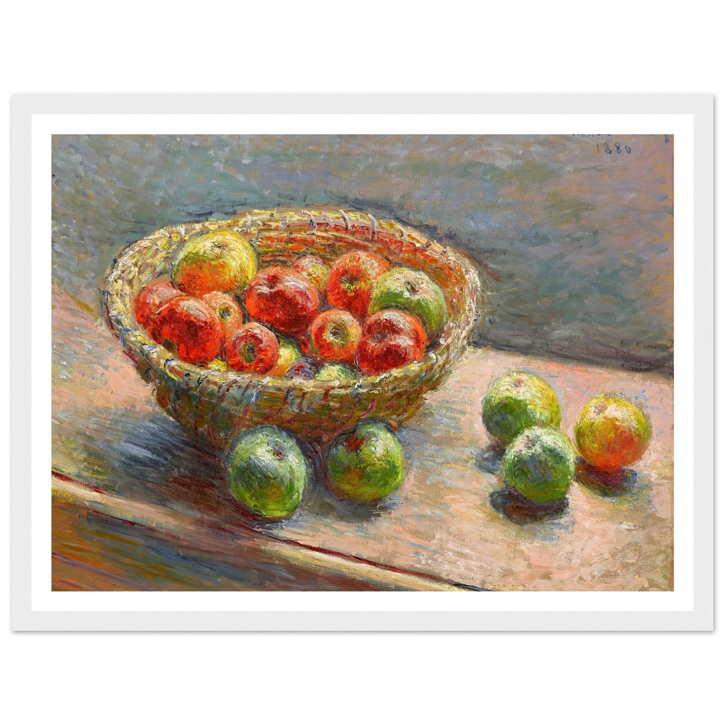 Le panier de pommes (1880) Art Print | Claude Monet-Quipham Collections