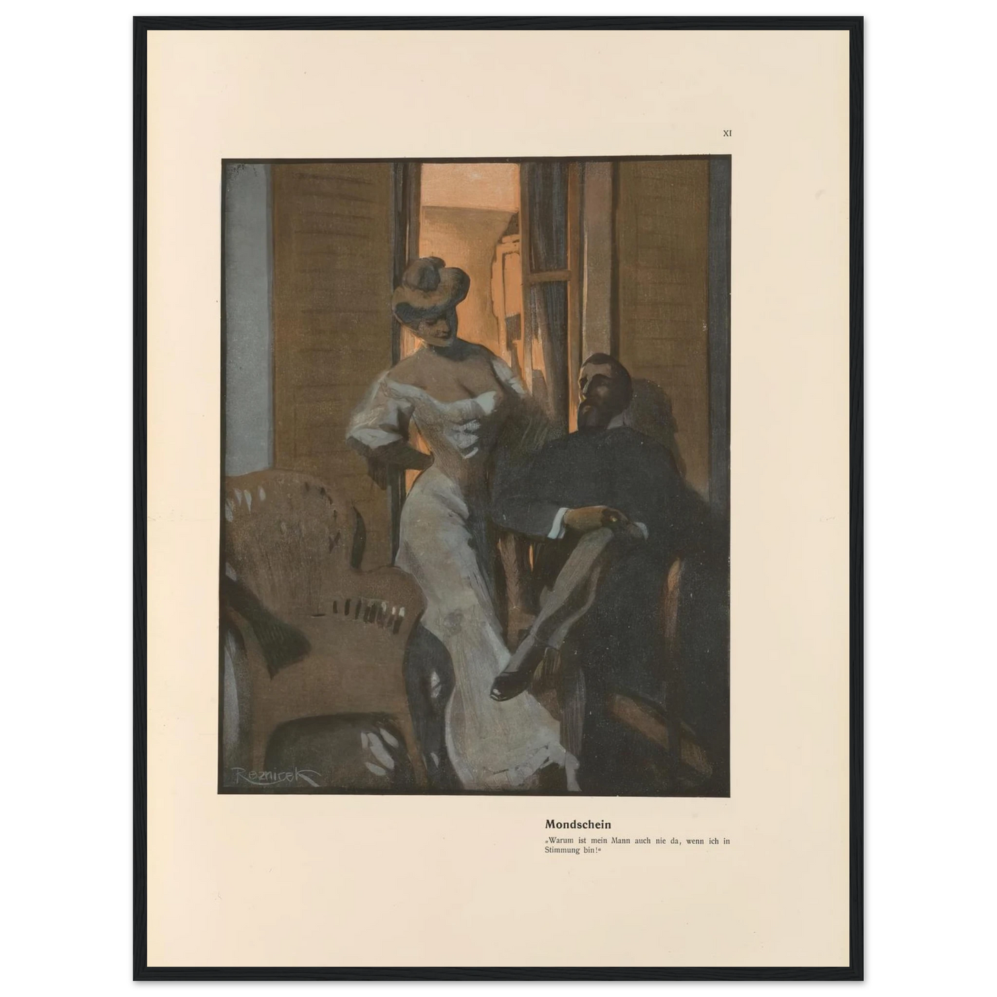 Mondschein (1908) Art Print | Ferdinand Freiherr von Reznicek-Quipham Collections